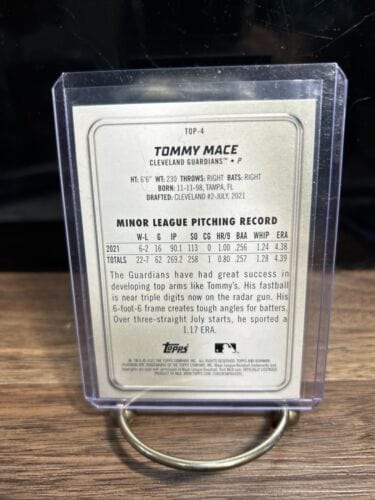 Cheap Sneaks Footwear/Sports Cards Baseball Card Tommy Mace2022 Bowman Platinum Cleveland Guardians Baseball Card#Top-4