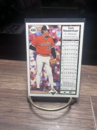 Cheap Sneaks Footwear/Sports Cards Baseball Card TomNiedenfuer P Baltimore Orioles 1989 Upper Deck Card #488