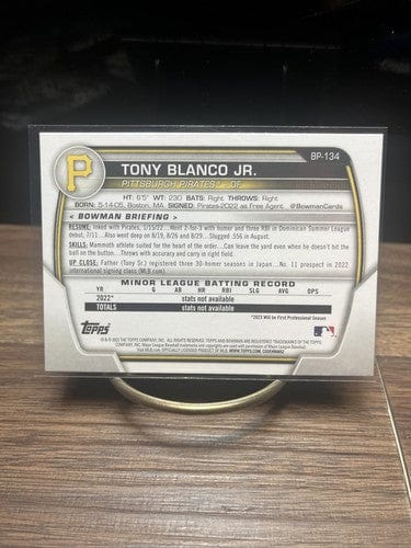 Cheap Sneaks Footwear/Sports Cards Baseball Card Tony Blanco Jr. 2023 Bowman 1st Bowman Paper Prospect #BP-134 Pirates
