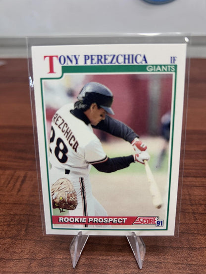 Cheap Sneaks Footwear/Sports Cards Baseball Card Tony Perezchica 1991 Score #735 San Francisco Giants