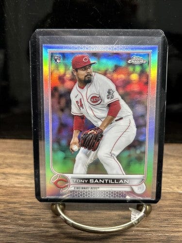 Cheap Sneaks Footwear/Sports Cards Baseball Card Tony Santillan 2022 Topps Chrome Silver Refractor Cincinnati Reds RC #