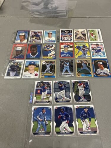 Cheap Sneaks Footwear/Sports Cards Baseball Card Toronto Blue Jays Mixed Lot 2023 Bowman, 89/90 Topps, Donruss, Fleer,