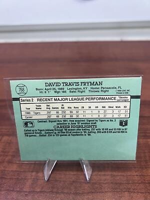 Cheap Sneaks Footwear/Sports Cards Baseball Card Travis Fryman 1991 Donruss #768 Detroit Tigers