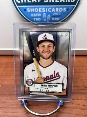 Cheap Sneaks Footwear/Sports Cards Baseball Card Trea Turner 2021 Topps Chrome Platinum Anniversary #338 Washington Nat