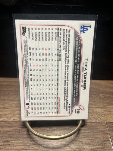 Cheap Sneaks Footwear/Sports Cards Baseball Card Trea Turner 2022 Topps Chrome Sonic #190 Los Angeles Dodgers