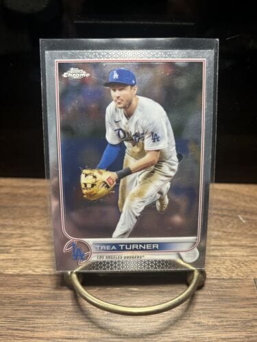 Cheap Sneaks Footwear/Sports Cards Baseball Card Trea Turner 2022 Topps Chrome Sonic #190 Los Angeles Dodgers