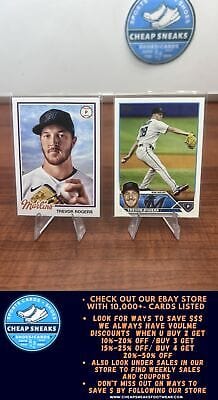 Cheap Sneaks Footwear/Sports Cards Baseball Card Trevor Rogers 2022 Topps Archives #105 Marlins + Bonus Card