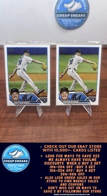 Cheap Sneaks Footwear/Sports Cards Baseball Card Trevor Rogers 2023 Topps #29Marlins + Bonus Card