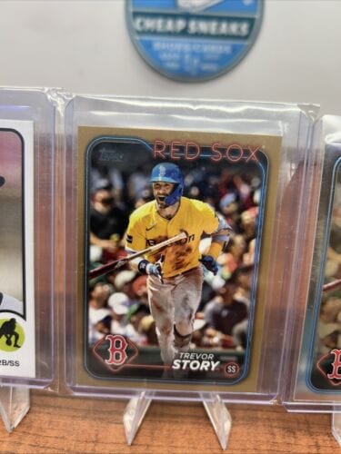 Cheap Sneaks Footwear/Sports Cards Baseball Card Trevor Story 2024 Topps Series 2 Gold Border Parallel /2024-Red Sox #6