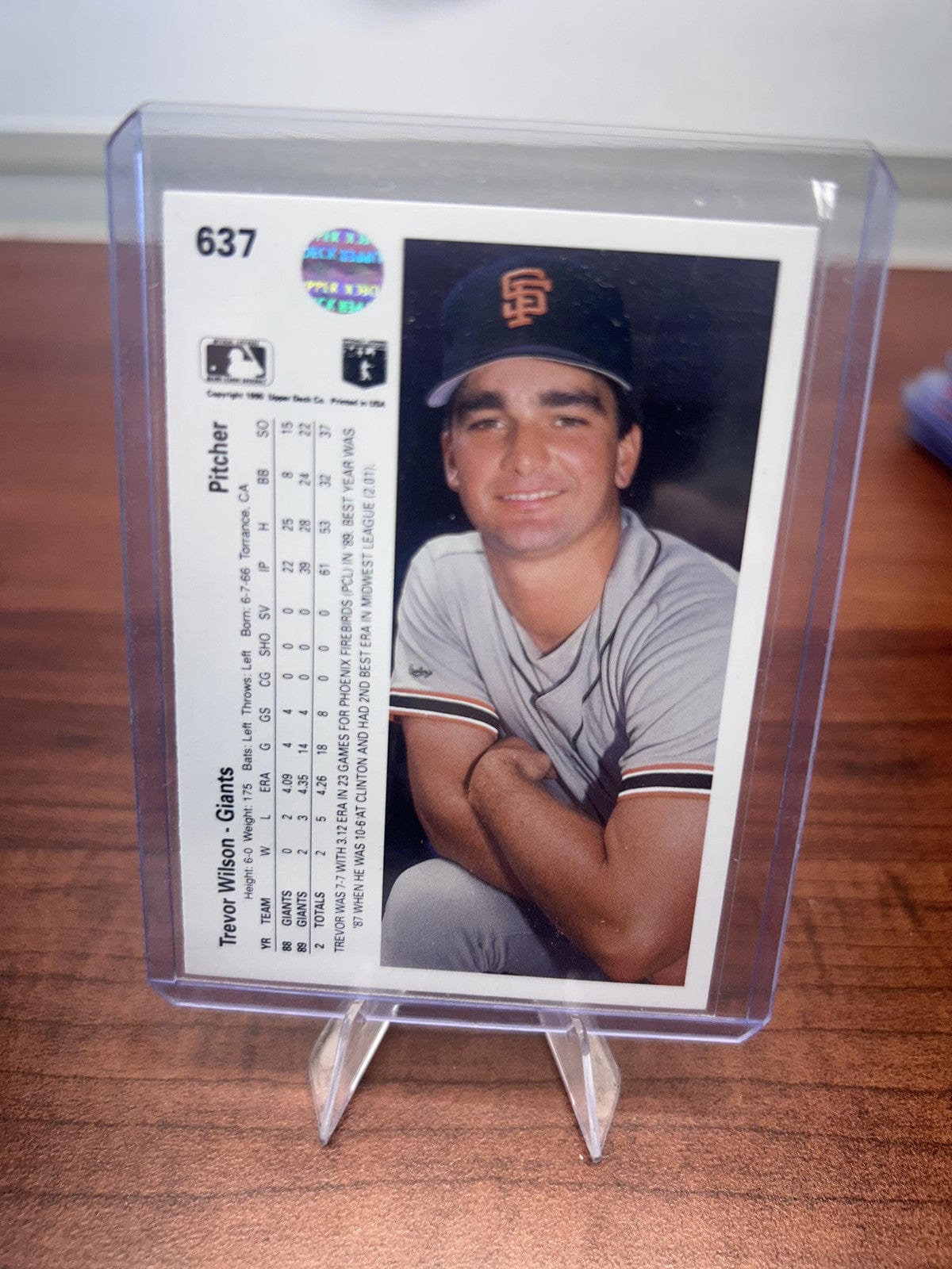 Cheap Sneaks Footwear/Sports Cards Baseball Card Trevor Wilson 1990 Upper Deck #637 San Francisco Giants