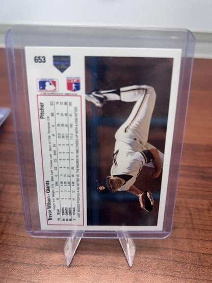 Cheap Sneaks Footwear/Sports Cards Baseball Card Trevor Wilson 1991 Upper Deck #653 San Francisco Giants