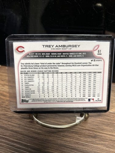 Cheap Sneaks Footwear/Sports Cards Baseball Card Trey Amburgey 2022 Topps Chrome Pink Refractor Cincinnati Reds Card #6