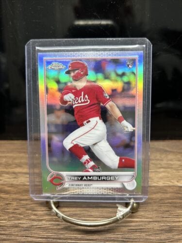 Cheap Sneaks Footwear/Sports Cards Baseball Card Trey Amburgey 2022 Topps Chrome Silver Refractor Cincinnati Reds Rooki