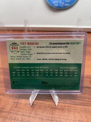 Cheap Sneaks Footwear/Sports Cards Baseball Card Trey Mancini 2023 Topps Chrome Platinum Anniversary #242 Chicago Cubs