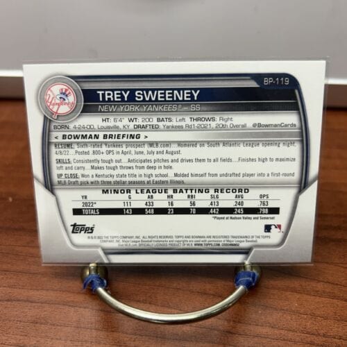 Cheap Sneaks Footwear/Sports Cards Baseball Card Trey Sweeney 2023 Bowman Prospects #BP-119 Yankees,Tigers