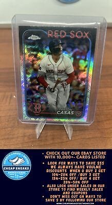 Cheap Sneaks Footwear/Sports Cards Baseball Card Triston Casas 2024 Topps Chrome Logofractor Edition #38 Boston Red Sox