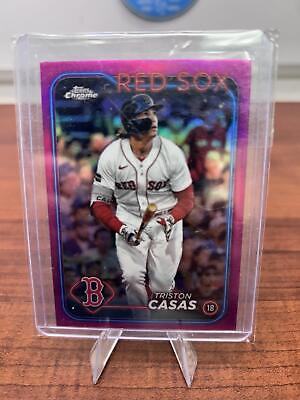 Cheap Sneaks Footwear/Sports Cards Baseball Card Triston Casas 2024 Topps Chrome Pink Refractors #38 Boston Red Sox