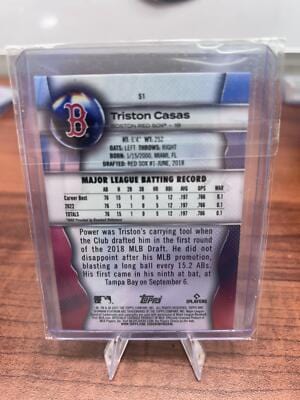 Cheap Sneaks Footwear/Sports Cards Baseball Card Triston Casas (RC) 2023 Bowman Platinum #51 Boston Red Sox