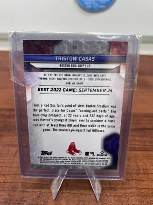 Cheap Sneaks Footwear/Sports Cards Baseball Card Triston Casas (RC) 2023 Bowman's Best #51 Red Sox