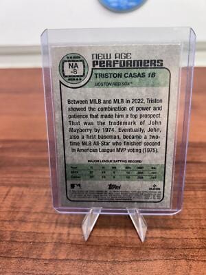 Cheap Sneaks Footwear/Sports Cards Baseball Card Triston Casas (RC) 2023 Topps Heritage New Age Performers #NA-8 Red So