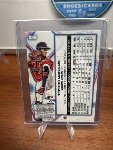 Cheap Sneaks Footwear/Sports Cards Baseball Card Triston McKenzie 2023 Topps Cosmic Chrome Baseball # 123 Cleveland Gua
