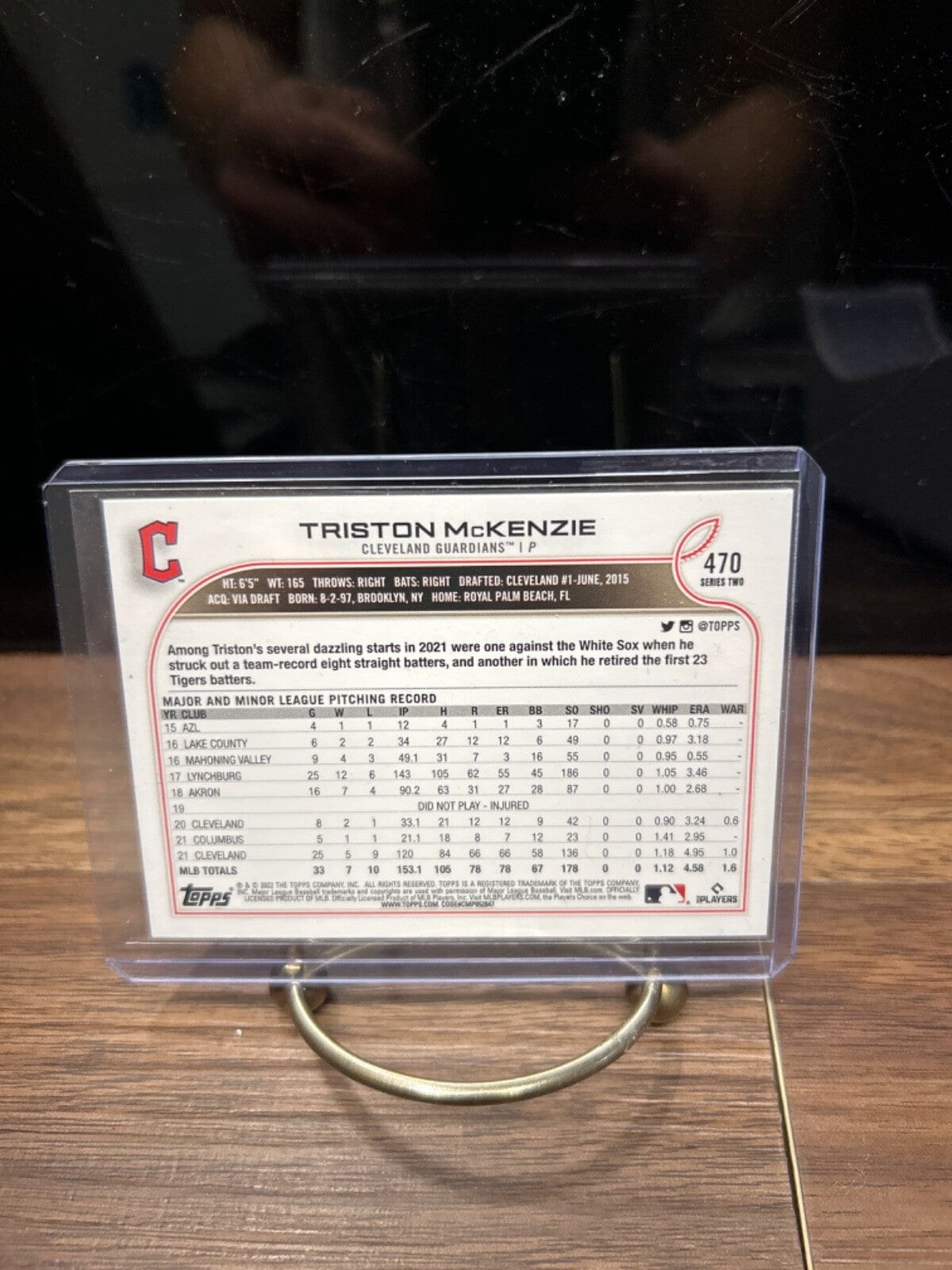 Cheap Sneaks Footwear/Sports Cards Baseball Card Triston McKenzie Future Stars 2022 Topps Series 2 Cleveland Guardians