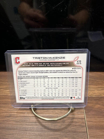 Cheap Sneaks Footwear/Sports Cards Baseball Card Triston McKenzie Future Stars 2022 Topps Series 2 Cleveland Guardians