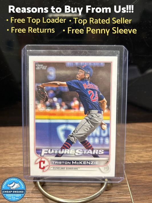 Cheap Sneaks Footwear/Sports Cards Baseball Card Triston McKenzie Future Stars 2022 Topps Series 2 Cleveland Guardians