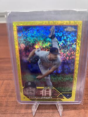Cheap Sneaks Footwear/Sports Cards Baseball Card Tyler Alexander SN 2023 Topps Chrome Yellow Mini Diamond #USC136Tigers