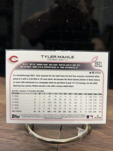 Cheap Sneaks Footwear/Sports Cards Baseball Card Tyler Mahle 2022 Topps Update Series Cincinnati Reds BaseballCard #USC