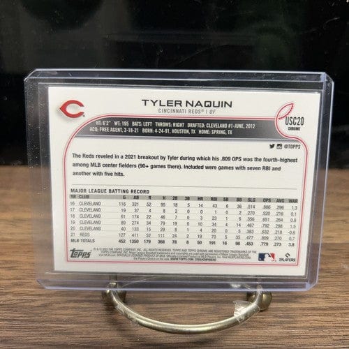 Cheap Sneaks Footwear/Sports Cards Baseball Card Tyler Naquin 2022 Topps Chrome Cincinnati Reds Baseball Card #USC20