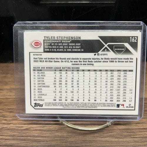 Cheap Sneaks Footwear/Sports Cards Baseball Card Tyler Stephenson 2023 Topps Chrome  Silver Refractor Cincinnati Reds #