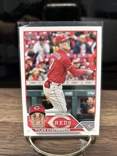 Cheap Sneaks Footwear/Sports Cards Baseball Card Tyler Stephenson 2023 Topps Series One Cincinnati Reds Baseball Card #