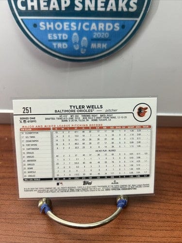 Cheap Sneaks Footwear/Sports Cards Baseball Card Tyler Wells 2024 Topps Series 1 Flagship Baseball Card #251 Baltimore