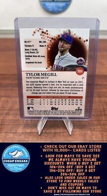 Cheap Sneaks Footwear/Sports Cards Baseball Card Tylor Megill RC 2022 Topps Pristine #223 New York Mets
