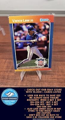 Cheap Sneaks Footwear/Sports Cards Baseball Card Vance Law 1989 Donruss All-Stars #49 Chicago Cubs