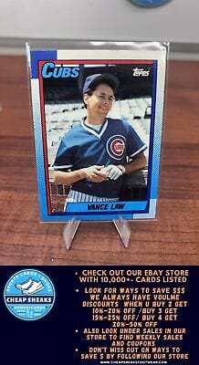 Cheap Sneaks Footwear/Sports Cards Baseball Card Vance Law 1990 Topps #287 Chicago Cubs