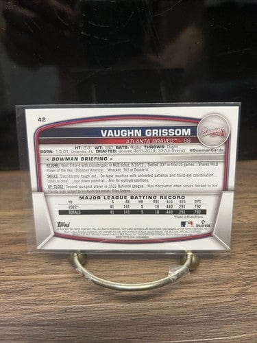 Cheap Sneaks Footwear/Sports Cards Baseball Card Vaughn Grissom 2023 Bowman Rookie Baseball Card #42 Atlanta Braves