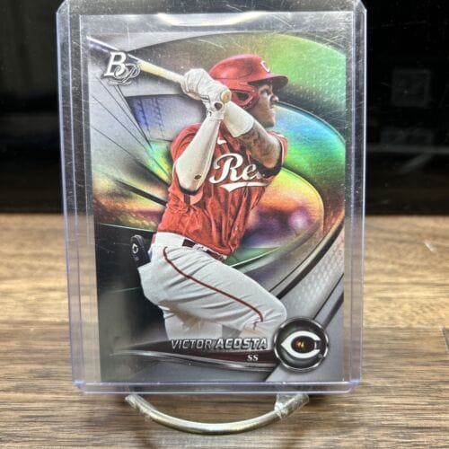 Cheap Sneaks Footwear/Sports Cards Baseball Card Victor Acosta 2022 Bowman Platinum  Cincinnati Reds Card#Top-18
