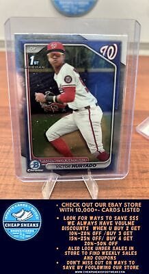 Cheap Sneaks Footwear/Sports Cards Baseball Card Victor Hurtado 2024 Bowman Chrome Prospects #BCP-223 Washington Nation