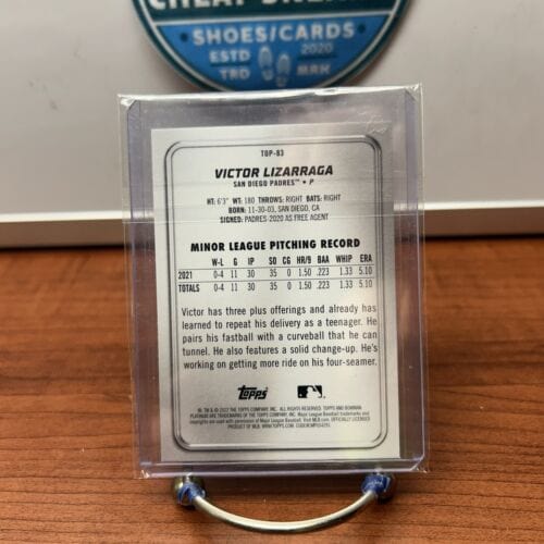 Cheap Sneaks Footwear/Sports Cards Baseball Card Victor Lizarraga 2022 Bowman Platinum Prospect Card #Top-83 San Diego