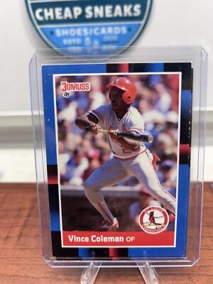 Cheap Sneaks Footwear/Sports Cards Baseball Card Vince Coleman 1988 Donruss #293b St. Louis Cardinals