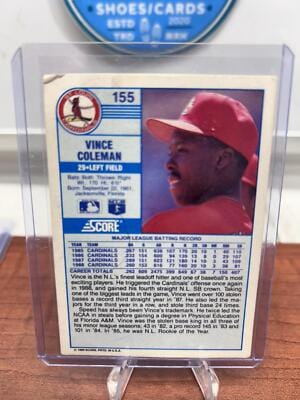 Cheap Sneaks Footwear/Sports Cards Baseball Card Vince Coleman 1989 Score #155 St. Louis Cardinals