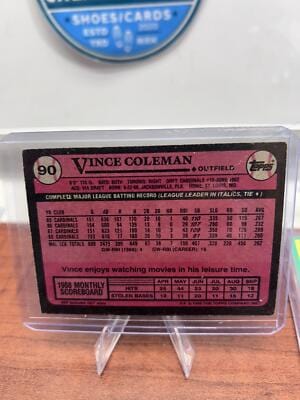 Cheap Sneaks Footwear/Sports Cards Baseball Card Vince Coleman 1989 Topps #90 St. Louis Cardinals