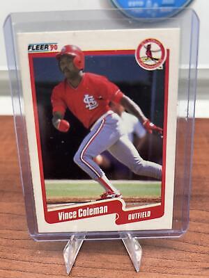 Cheap Sneaks Footwear/Sports Cards Baseball Card Vince Coleman 1990 Fleer Canadian #245 St. Louis Cardinals