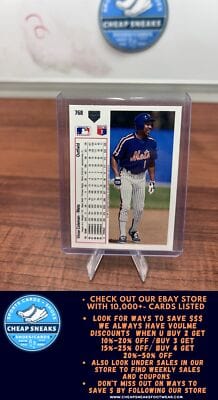 Cheap Sneaks Footwear/Sports Cards Baseball Card Vince Coleman 1991 Upper Deck #768b New York Mets