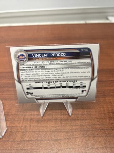 Cheap Sneaks Footwear/Sports Cards Baseball Card Vincent Perozo 2023 Bowman Prospects #BP-102  1st Bowman New York Mets