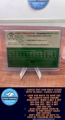 Cheap Sneaks Footwear/Sports Cards Baseball Card Vinnie Pasquantino RC 2023 Topps Chrome Platinum Anniversary #71 Royal