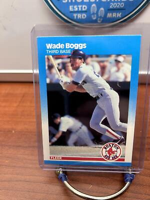 Cheap Sneaks Footwear/Sports Cards Baseball Card Wade Boggs 1987 Fleer  Baseball Card #29 Boston Red Sox