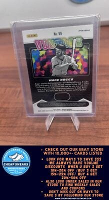 Cheap Sneaks Footwear/Sports Cards Baseball Card Wade Boggs 2021 Panini Mosaic Vintage #V5 Boston Red Sox